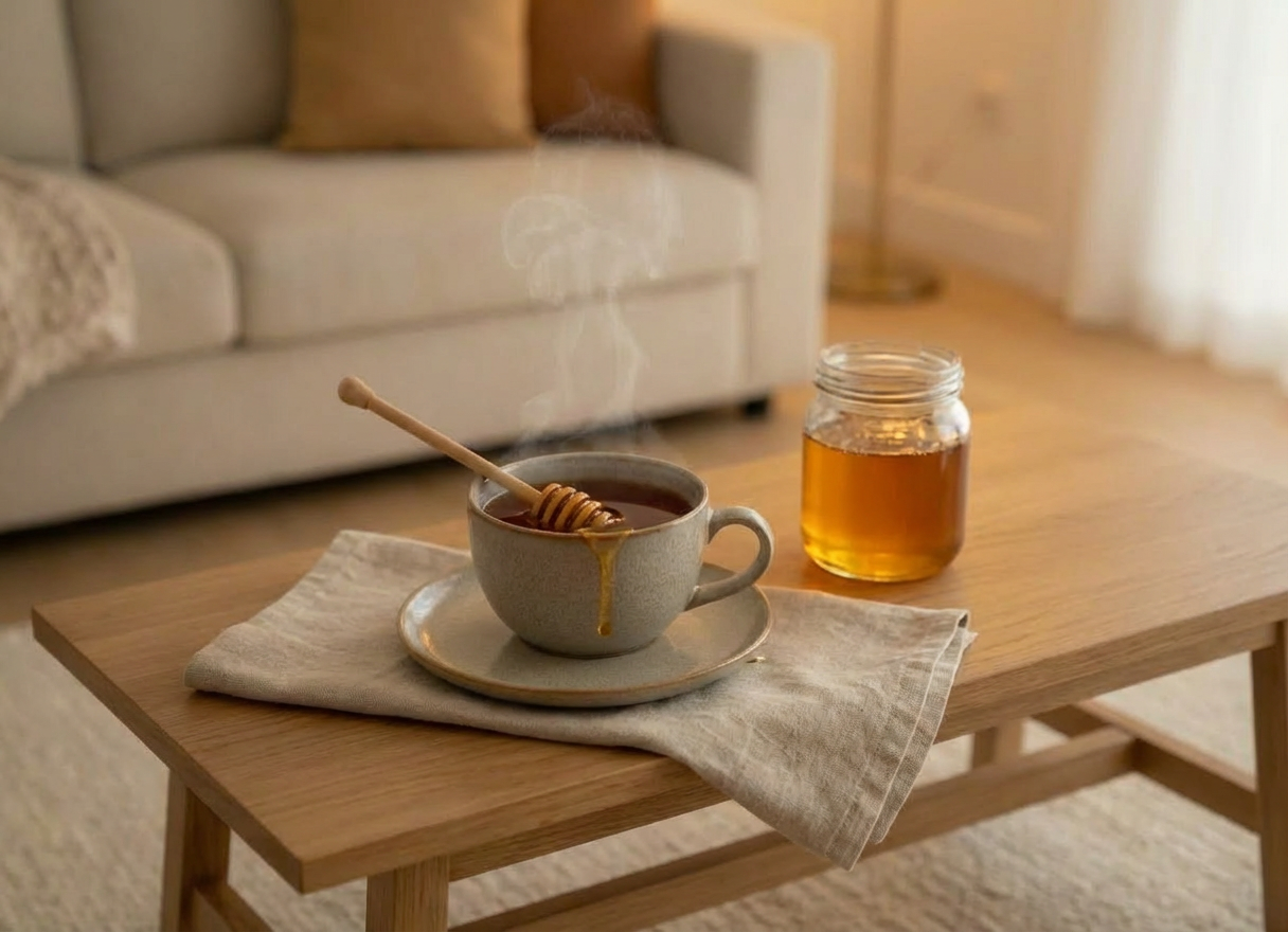 oncology acupuncture A neatly arranged in-home acupuncture setup focused on a professional-grade portable treatment table with a soft, pale gray cover and a folded plush teal blanket at the foot. A small rolling cart nearby holds organized trays of individually wrapped, sterile acupuncture needle packages, a digital thermometer, and alcohol swab packets. The setting is a bright, modern living room with light wood floors and a simple area rug, a large window letting in diffused afternoon daylight through sheer white curtains. The mood is calm, clinical yet comforting, with photographic realism. Shot at eye level with a gentle depth of field, the foreground table in crisp focus while the background sofa and bookshelves blur softly, conveying trust, professionalism, and in-home care.